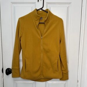 Old Navy WM Mustard Zip-Up Performance Fleece